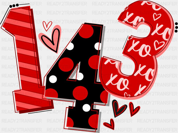 143 LOVE DTF Transfer