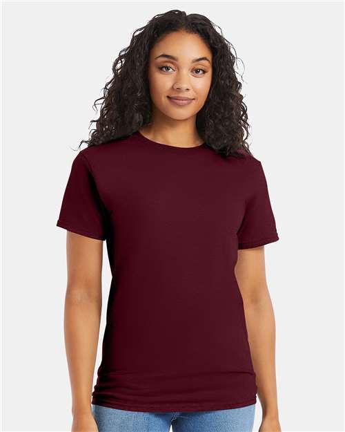Essential-T T-Shirt Hanes Maroon