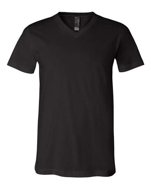 Unisex Jersey V-Neck Tee BELLA + CANVAS Black