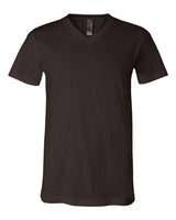 Unisex Jersey V-Neck Tee BELLA + CANVAS Brown