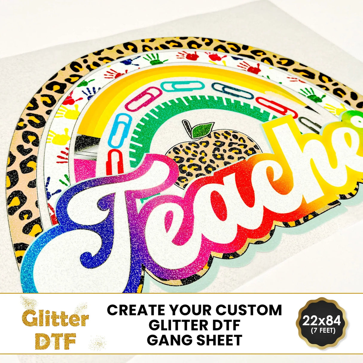 Custom Glitter DTF Gang Sheet Builder