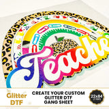 Custom Glitter DTF Gang Sheet Builder