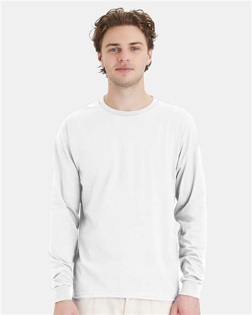 Essential-T Long Sleeve T-Shirt Hanes White