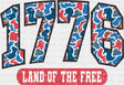 1776 Land Of The Free Camo - 4th Of July DTF Transfer