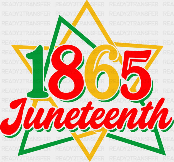 1865 Juneteenth Star - Juneteenth DTF Transfer