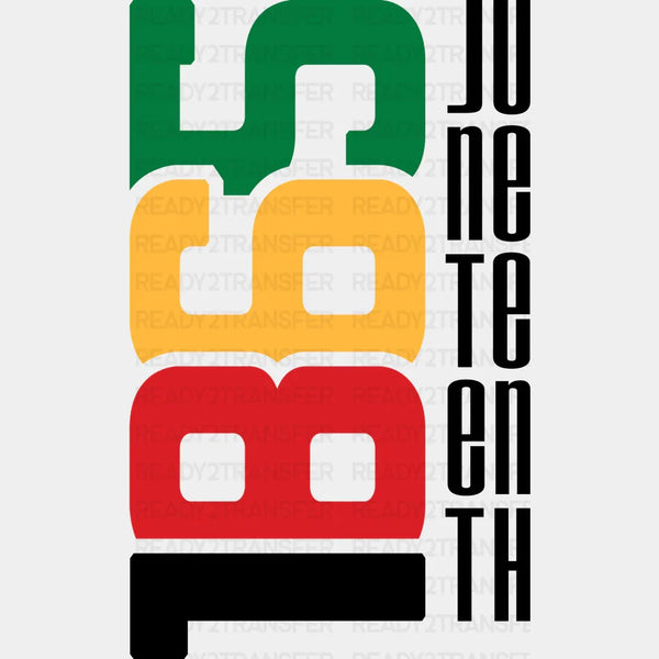 1865 Juneteenth Vertical Design BLM DTF Transfer