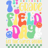 1st Grade Field Day - Field Trip DTF Transfers ready2transfer Light Color Design (See Imaging)