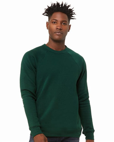Unisex Sponge Fleece Raglan Crewneck Sweatshirt BELLA + CANVAS