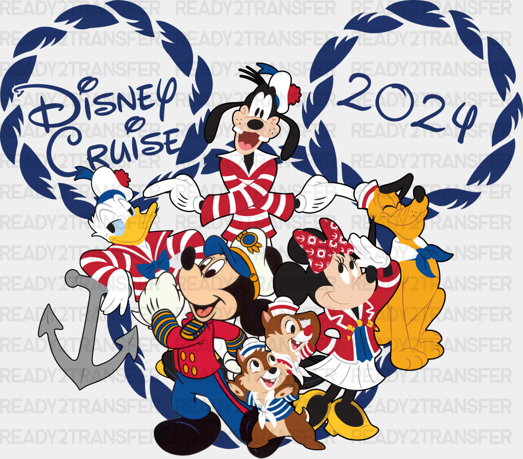 2024 Disney Cruise Dtf Transfer Adult Unisex - S & M (10’) / Black