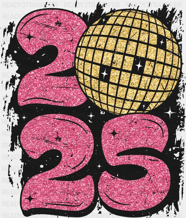 2025 Disco Ball Design - New Year Iron On DTF Transfer