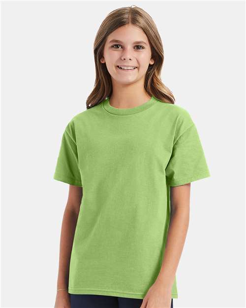 Youth Authentic T-Shirt Hanes Lime