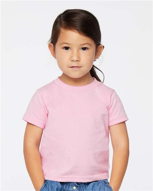 Toddler Cotton Jersey Tee Rabbit Skins Pink