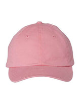 Youth Small Fit Bio-Washed Dad Hat Valucap Pink Adjustable