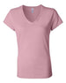 Women’s Jersey V-Neck Tee BELLA + CANVAS Pink