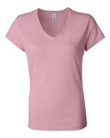 Women’s Jersey V-Neck Tee BELLA + CANVAS Pink