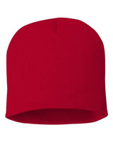 8" Beanie Sportsman Red One Size