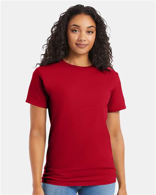 Essential-T T-Shirt Hanes Deep Red