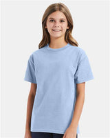 Youth Authentic T-Shirt Hanes Light Blue