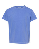 Youth Garment-Dyed Heavyweight T-Shirt Comfort Colors Flo Blue