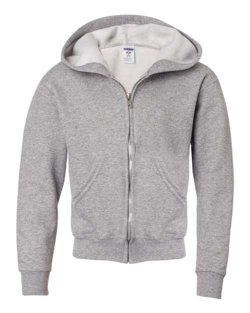 Youth NuBlend® Full-Zip Hooded Sweatshirt