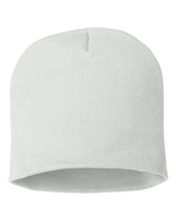 8" Beanie Sportsman White One Size