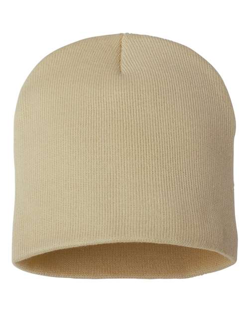 8" Beanie Sportsman Camel One Size