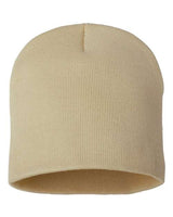 8" Beanie Sportsman Camel One Size
