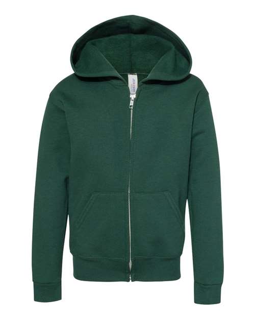 Youth NuBlend® Full-Zip Hooded Sweatshirt
