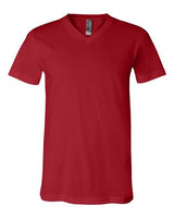 Unisex Jersey V-Neck Tee BELLA + CANVAS Canvas Red