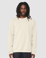 Unisex Sponge Fleece Raglan Crewneck Sweatshirt BELLA + CANVAS Natural