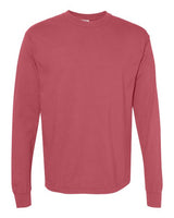 Unisex Garment-Dyed Heavyweight Long Sleeve T-Shirt Comfort Colors Crimson