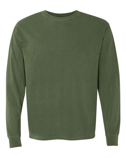 Unisex Garment-Dyed Heavyweight Long Sleeve T-Shirt Comfort Colors Hemp