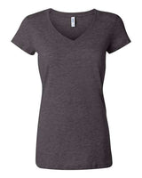 Women’s Jersey V-Neck Tee BELLA + CANVAS Dark Grey Heather