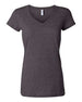 Women’s Jersey V-Neck Tee BELLA + CANVAS Dark Grey Heather