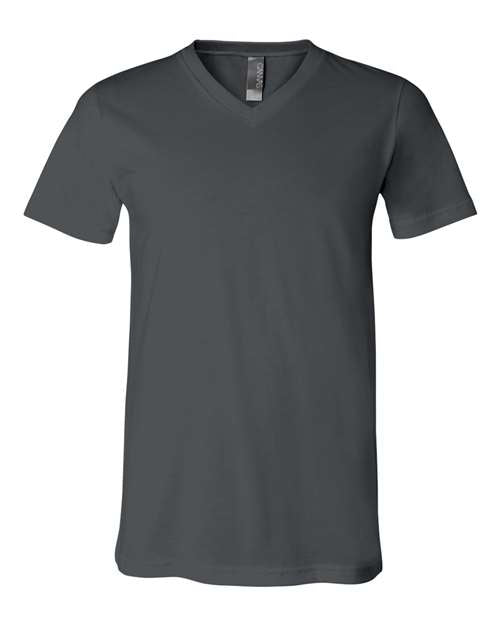 Unisex Jersey V-Neck Tee BELLA + CANVAS Asphalt