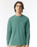 Unisex Garment-Dyed Heavyweight Long Sleeve Pocket T-Shirt Comfort Colors