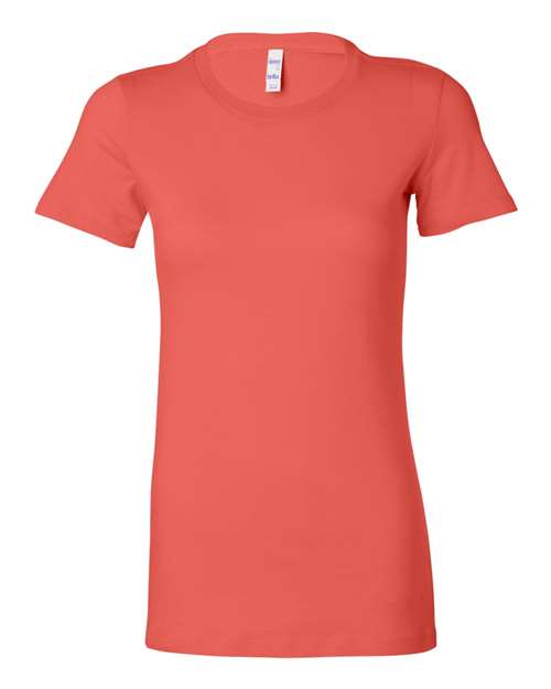 Women's Slim Fit Tee BELLA + CANVAS Coral