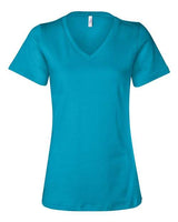 Women’s Relaxed Jersey V-Neck Tee BELLA + CANVAS Turquoise