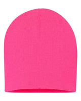 8" Beanie Sportsman Neon Pink One Size