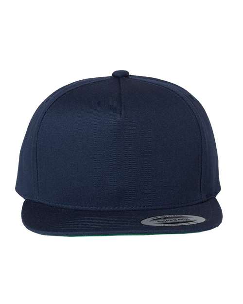 Five-Panel Cotton Twill Snapback Cap YP Classics Navy Adjustable
