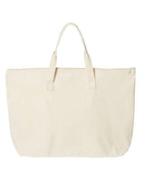Tote with Top Zippered Closure Liberty Bags Natural One Size