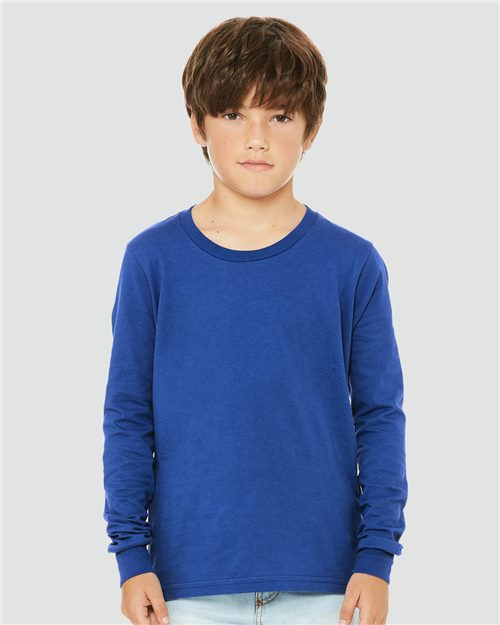 Youth Jersey Long Sleeve Tee BELLA + CANVAS