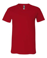 Unisex Jersey V-Neck Tee BELLA + CANVAS Red