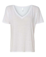 Women’s Slouchy V-Neck Tee BELLA + CANVAS White
