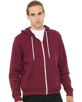 Unisex Sponge Fleece Full-Zip Hoodie Sweatshirt