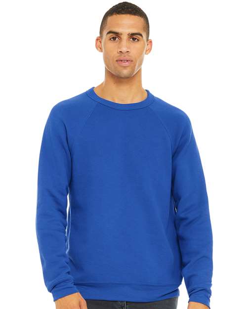 Unisex Sponge Fleece Raglan Crewneck Sweatshirt BELLA + CANVAS