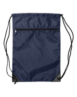 Zippered Drawstring Backpack Liberty Bags Navy One Size