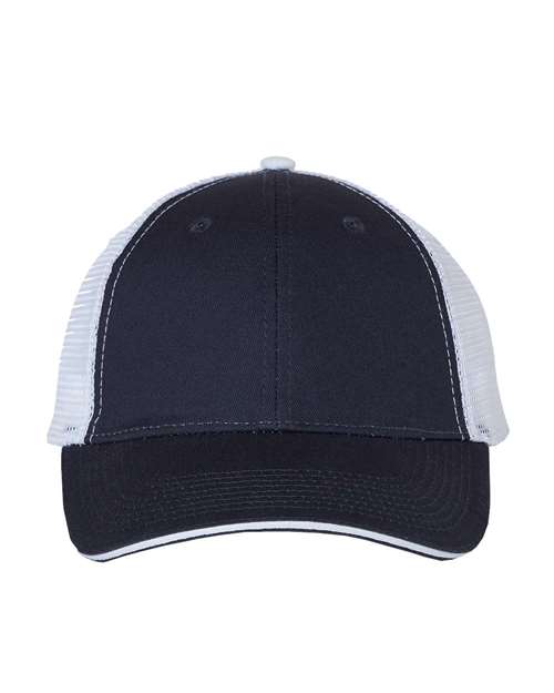 Sandwich Trucker Cap Valucap Navy White Adjustable
