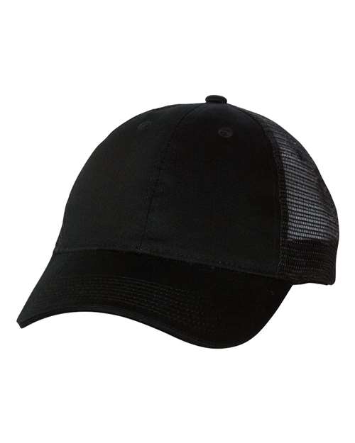 Sandwich Trucker Cap Valucap Black Black Adjustable