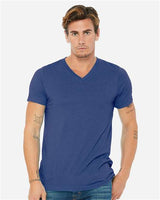 Unisex Triblend V-Neck Tee BELLA + CANVAS True Royal Triblend